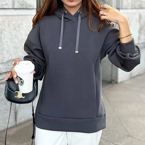 Sweat-shirts tendance décontractés pour femmes, personnalisables en gros, anti-rides et respirants, derniers modèles vierges pour femmes, tendance 2026 - Product Image 5