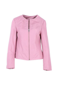 Chaqueta de Motocicleta de Cuero Genuino Premium para Mujer, Diseño Transpirable de Punto, Estilo Casual, Empaque Premium - Product Image 2