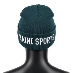 Bonnet en tricot premium pour homme, tissu côtelé doux 200 GSM, couleur sarcelle, vêtement d'hiver avec logo personnalisé tissé, bonnet jacquard - Product Image 5