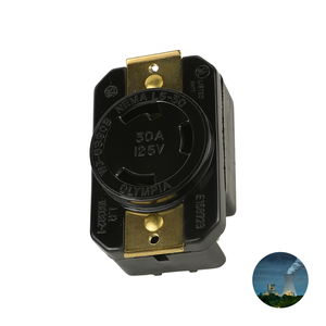 Quality product NEMA L5-30 30A 125V Childproofing solution Locking Receptacle perfect for Machine protection - Product Image 1