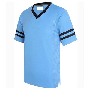 เสื้อฟุตบอลอเมริกันคอวีแบบทีมสั่งทำพิเศษ แขนสั้น ผ้าตาข่าย ระบายอากาศได้ดี ซับเหงื่อ สำหรับผู้ใหญ่ ไซส์ใหญ่ - Product Image 1
