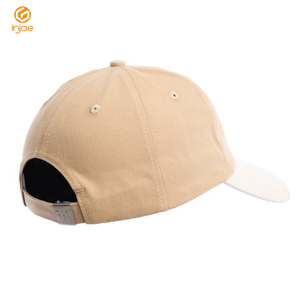 OEM ODM Chapeaux de baseball 6 panneaux personnalisés non structurés avec broderie 2D lettre vintage Clip métallique en coton/polyester à bord incurvé pour hommes - Product Image 2