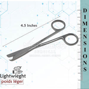 Ciseaux chirurgicaux en acier inoxydable, manuels, légers, réutilisables, à pointe fine et facile à saisir pour ensembles d'instruments professionnels - Product Image 3