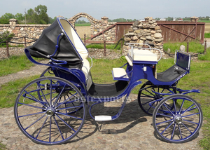 Chariot de mariage exclusif sur le thème blanc victorien Chariot de mariage américain élégant - Product Image 2