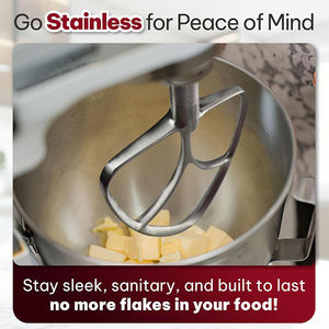 Accesorios Personalizados para Batidora de Pedestal, Batidor Plano de Acero Inoxidable de 5QT para Batidora de Pedestal <span class=keywords><strong>KitchenAid</strong></span> - Product Image 5