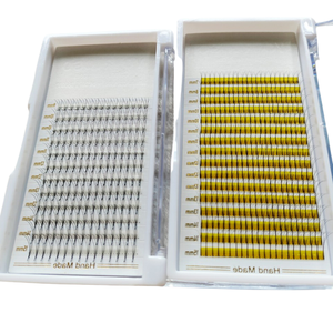 Extensiones 3D individuales OEM personalizadas Etiqueta Privada visón sintético coreano CD L Curl Easy Beauty Mix pestañas gruesas de Cachemira - Product Image 3