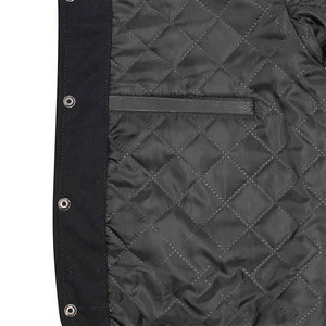 Vente en gros de vestes Letterman pour homme Corps en laine manches en cuir véritable Bomber Style américain Veste de baseball pour lycée - Product Image 4