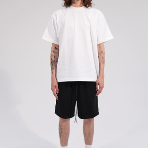 กางเกงขาสั้นผ้าโพลีเอสเตอร์สองชั้นเป็นมิตรกับสิ่งแวดล้อมผ้าเมชเอวยางยืดโอเวอร์ไซส์สำหรับผู้ชายแบบเรียบง่าย220gsm ออกแบบได้ตามต้องการ - Product Image 6