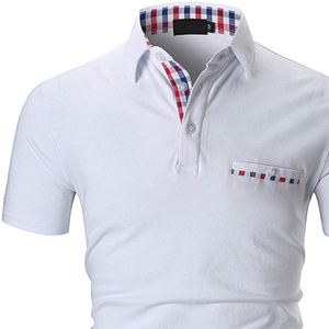 Hommes unis personnalisé hommes polos haute performance chemise de golf à manches courtes évacuation de l'humidité athlétique décontracté chemise à col montant - Product Image 3