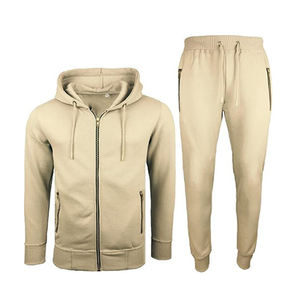 Nueva moda para hombre, conjuntos de chándal de 2 piezas, logotipo personalizado, Sudadera con capucha para correr en blanco, ropa deportiva lisa, chándal, Sudadera con capucha para - Product Image 2