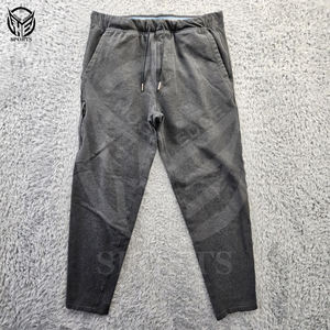 Pantalones Deportivos de Lona Ligeros con Logotipo Personalizado para Hombre, Color Sólido, Cordón Ajustable, Casuales, de Secado Rápido, Resistentes al Viento - Product Image 1