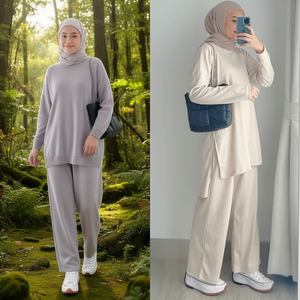 ชุดเสื้อกันหนาวผู้หญิง Bymeldev Slit Knit Busui Nonbusui - Product Image 3