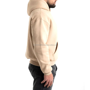 Sudadera de Lujo con Cuello Alto, Sudadera de Algodón Orgánico Grueso de Alta Calidad, Sudadera con Logotipo Personalizado, Sudadera Holgada con Cuello Redondo - Product Image 3