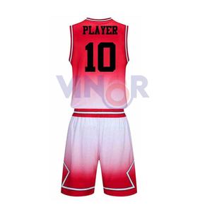 100% Material de poliéster uniforme de baloncesto de alta calidad mejor diseño personalizado ropa deportiva al aire libre uniforme de baloncesto - Product Image 5