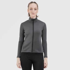 Autumn Stand Collar <b>Jacket</b> in Grey for <b>Workouts</b> Trank <b>Jacket</b> - Product Image 1