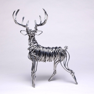 Escultura de Metal Forjado en Forma de Pato, Adornos con Acabado Antiguo para Decoración Navideña del Hogar - Product Image 4