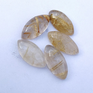 อัญมณีทรงเหลี่ยมสีทองธรรมชาติทรงหลังเรียบปรับเทียบได้ในทุกขนาด - Product Image 1