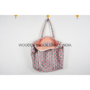 Sacs fourre-tout 100% coton faits à la main pour porter vos rêves et inspirer votre journée Sac fourre-tout imprimé personnalisable - Product Image 5