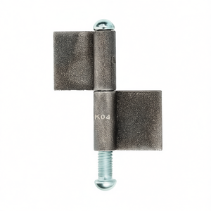 Banda de Construcción K04 de 2 Piezas para Soldar Acero Crudo, Cabeza Redonda 160/50/16/80mm GAH para Cercas, Enrejados y Puertas - Product Image 3