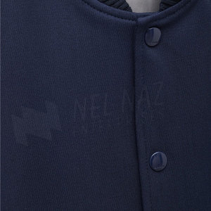 Servicios OEM, Chaqueta Universitaria al por Mayor para Hombre, Mangas Largas, Algodón/Cuero, Estilo Urbano de Invierno, Color y Logotipo Personalizados - Product Image 3