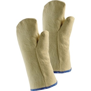 Guantes Resistentes al Calor Fauster 10, Amarillos, Doble Algodón, Tela de Aramida, Cumplen con EN 388 EN 407, EPP III para Uso en Jardinería - JUTEC - Product Image 1