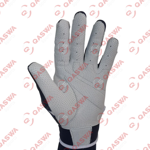 Gants de frappeur de baseball professionnels bleu marine manchette courte en cuir de vachette robuste nouveau professionnel - Product Image 5