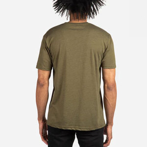 T-shirts en coton essentiels pour hommes, col rond, taille standard, ultra doux, classiques, unis - Product Image 4