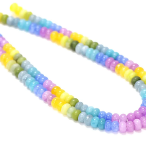 Perles Rondelles en Quartz Arc-en-ciel Multicolores Grade AAA (7-8mm) 15 Pouces/brin pour la Fabrication de Bijoux - Product Image 6