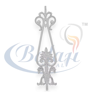 Reja de Puerta Moderna sin Marco de Hierro Fundido al por Mayor, Panel de Puerta Arquitectónica para Balcón, Resistente al Óxido, Acabado Altamente Pulido, 5 Años - Product Image 1