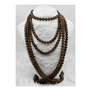 Anshul Impex-Cuentas de piedras preciosas naturales 100%, bolas de 14mm de cuarzo ahumado, redondas y sueltas - Product Image 3