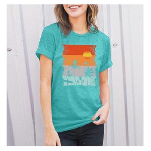 Haute qualité luxe femmes T-shirt 100% coton décontracté à manches courtes été respirant séchage rapide meilleure vente Bangladesh usine - Product Image 3