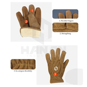 Guantes de soldadura resistentes al calor de alta resistencia con palma reforzada para uso industrial y de fabricación de metal - Product Image 6