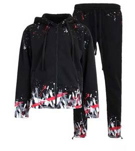 Nouveau Style 2025 personnalisé haute qualité coton lavé à l'acide surdimensionné survêtement Vintage hommes cyclisme ruine lavage à l'acide costume pour hommes - Product Image 6