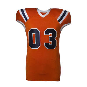 Uniformes de football américain respirants à manches courtes Kivotech, 100% polyester, personnalisables, fabriqués au Pakistan - Product Image 6