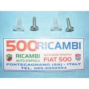 Par de Tuercas de Acoplamiento y Cubierta para Deflector de Marco Externo FIAT 500 D F L R, Accesorios para Automóviles - Product Image 1