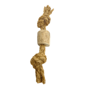 Jouet à mâcher pour chien en bois de café et corde de coco - Durable, sûr et naturel - Product Image 2