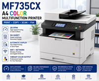 Imprimante multifonction laser couleur A4 reconditionnée MF735CX 28ppm avec ADF recto-verso, copieur, scanner, fax sans fil, machine de bureau séparée