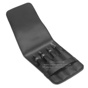 Ensemble de pinces à épiler en acier inoxydable inclinées à 4 pointes de qualité supérieure Kit d'instruments de beauté pour sourcils pour hommes et femmes pour une utilisation de poche - Product Image 2