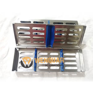 Jeu de 5 plateaux dentaires OEM disponibles Plateaux de stérilisation manuels en alliage d'aluminium Vernis terne complet personnalisé - Product Image 1