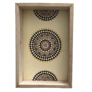 Bandeja de Madera Decorativa Ecológica Grabada a Mano Más Vendida, Calidad Razonable, Precio de Mayoreo, Suministro al por Mayor, Lo Más Popular - Product Image 1