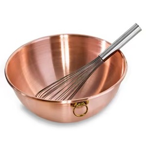 ชามทองแดงสำเร็จรูปดีไซน์โบราณทำมือสำหรับจัดแสดงพร้อมชามทองแดง - Product Image 1