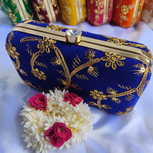 Combo de pochette et sacs à main de faveur de mariage Gajra Diwali cadeau de demoiselle d'honneur faveurs de mariage pakistanais sac à bandoulière pour les femmes - Product Image 1