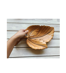 Plato de hoja hecho a mano de diseño personalizado bandeja decorativa de cocina y mesa de alta calidad a la venta - Product Image 2