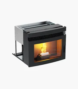 Cheap Automatic Smokeless Alimentação madeira queimar Pellet Fogão Lareira Hidro Biomassa fogão de aquecimento interior para venda Barato