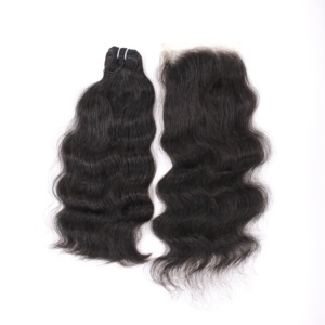 Tissage de cheveux humains ondulés naturels 100% non traités, tissage en gros de cheveux humains péruviens - Product Image 3