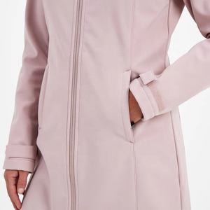 Abrigo cortavientos Softshell para mujer, tejido transpirable, soporte con logotipo personalizado, ropa de invierno y otoño, capucha de alta calidad - Product Image 5