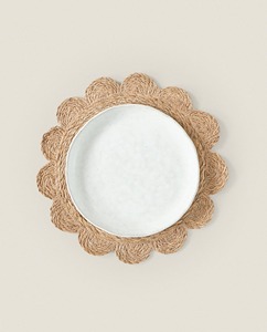 Napperon floral en jonc de mer Produits écologiques Napperon fabriqué au Vietnam Décoration de table en gros - Product Image 4