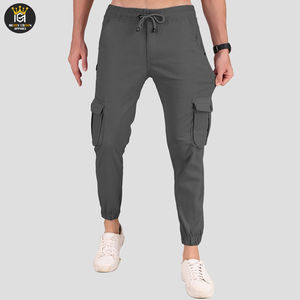 Pantalones Cargo Duraderos, Transpirables y Resistentes al Viento para Hombre, con Cierre de Botones, Diseño de Longitud Completa, Material de Poliéster/Algodón de Alta Calidad - Product Image 4