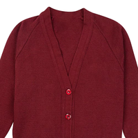 Cárdigan de Punto Unisex para Otoño, Suave, Cálido, Transpirable, de Secado Rápido, con Diseños de Parches, Suéter Escolar para Niños y Adultos, Venta al Por Mayor