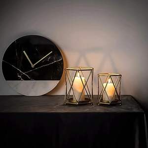 เชิงเทียนโลหะสีทองสำหรับตกแต่งบ้านและงานแต่งงาน - Product Image 5